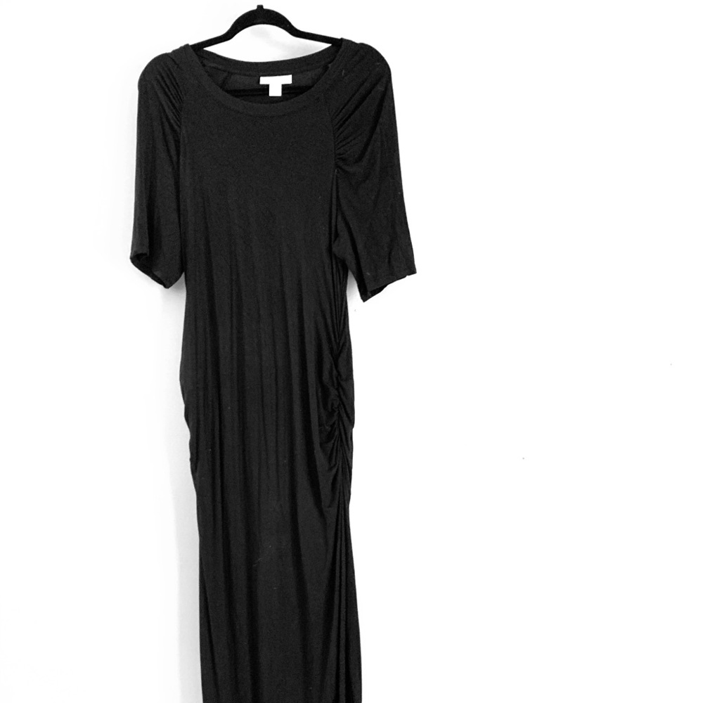 Black Maternity Maxi